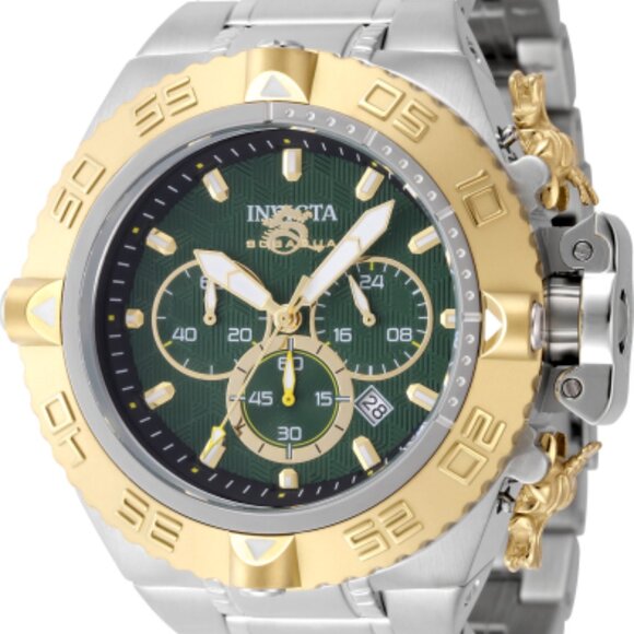 Invicta Men's 50mm Subaqua Noma IV Quartz Chronograph Gold/Silver Tone SS Watch - Picture 1 of 2